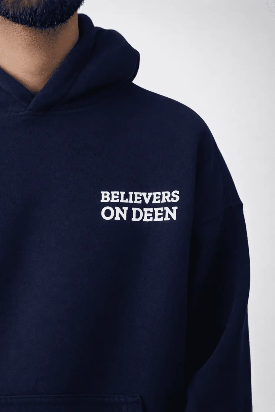 United Ummah Hoodie — Navy, front